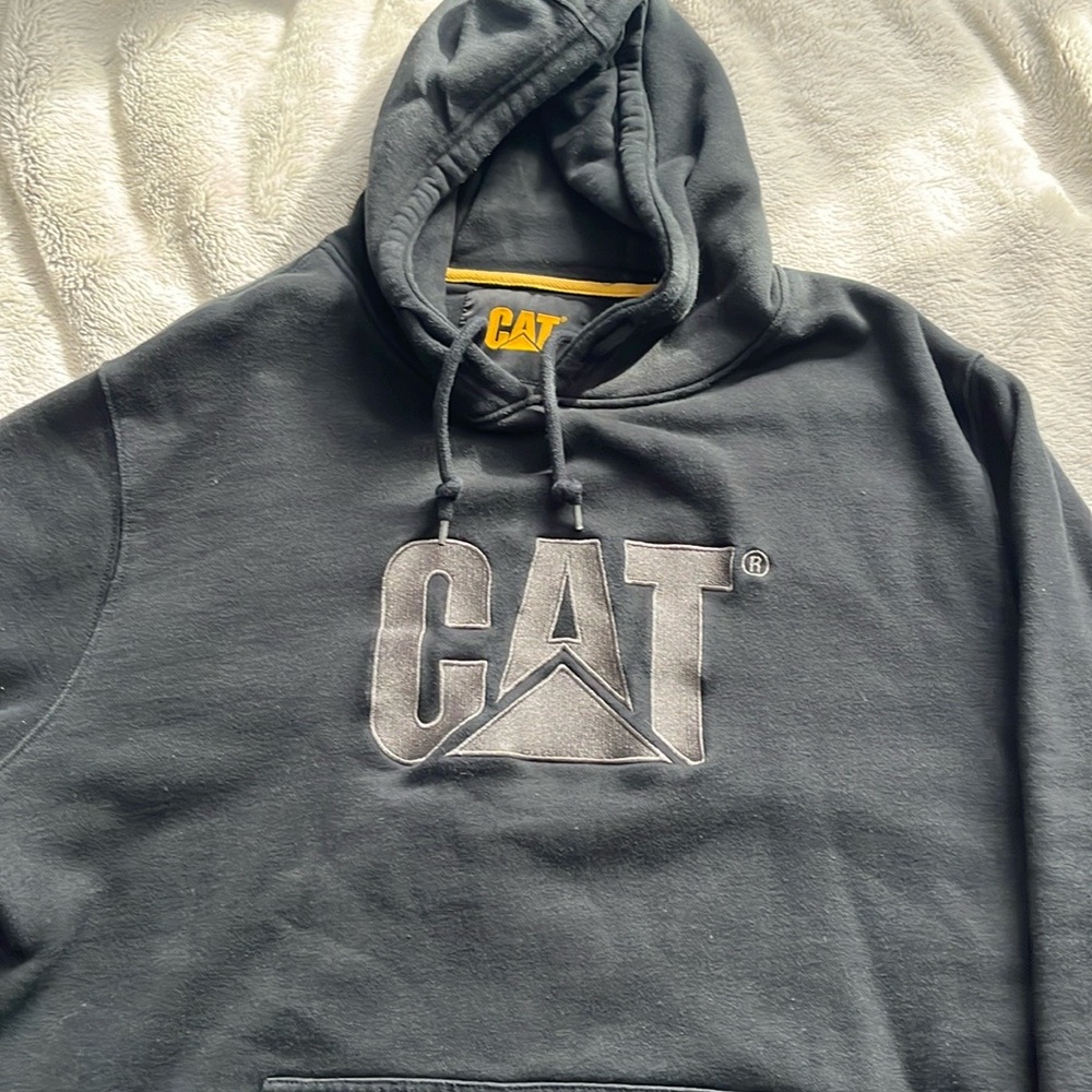 Caterpillar XXL Black Heavyweight Hoodie